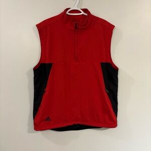 Vintage Adidas pullover 1/4 zip vest climaproof